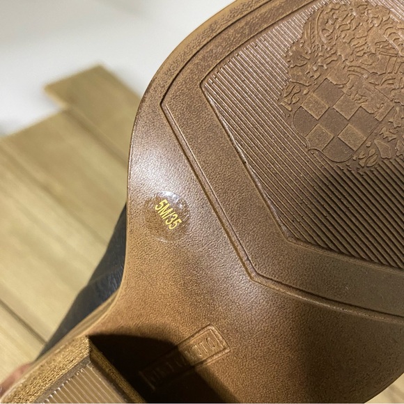 NWOT Vince Camuto Gradina Womens Stacked Heel Black Bootie Size 5 - Picture 5 of 8